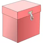 Векторное изображение красной коробки