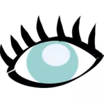 Two color eye vector image
