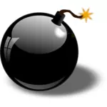 Image clipart vectoriel bombe noire