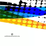 Colorful halftone pattern