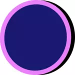 Botão azul e rosa
