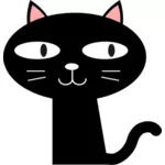 Schwarze Katze Bild