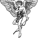 Blind cupid vector drawing