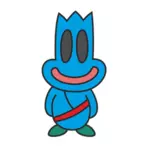 Niebieski potwór rysunek
