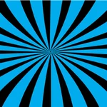 Radial rays abstract pattern