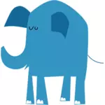 Imagen de elefante azul