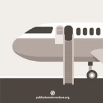 Boarding a plane