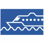 Vectorul de pictogramă barca