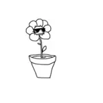 Flower in a pot