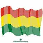 Image clipart du drapeau bolivien