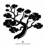 Bonsai träd clip art grafik