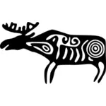 Ancient petroglyph vector illustration