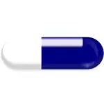 Illustration clip art of a pill