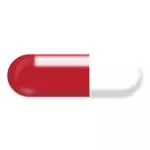 Vector image of a pill