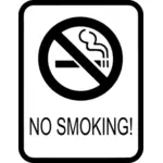 صورة متجهة بالأبيض والأسود ''ممنوع التدخين''