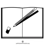 Ein Buch und einen Stift