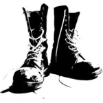Black boot vector clip art