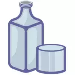 Botol dan gelas vektor gambar