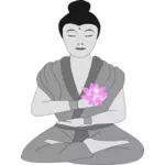 Buddha with lotus