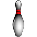 Bowling pins and ball vector clip art