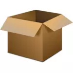 Vektorritning för transport paketet box open