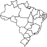 브라질 지역의 벡터 지도