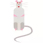 Vector afbeelding van cartoon rat