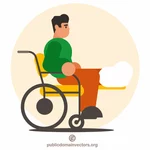 Muž na invalidním vozíku