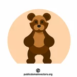 Brown bear vector
