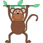 枝を持つ猿