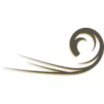 Swirl lines vector drawing