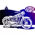 Motorbike vector clip art