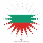 Bulgarische Flagge Halbton Form