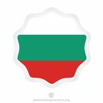 Bulgarsk flagg klistremerke