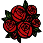 باقة من الورود الحمراء
