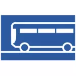 Otobüs piktogram vektör