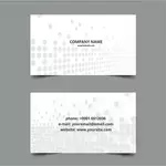 White business card template