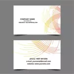 Business card template with abstract design
