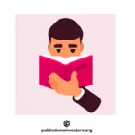 Person som läser en bok