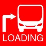 Ikona czerwonym przystanek autobusowy