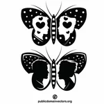 Simbolo d'amore farfalla