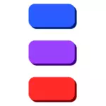 Botones web coloridos
