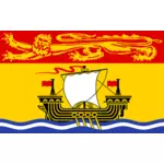 Desenho de vetor bandeira de Nova Brunswick