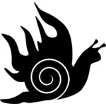 Snail tattoo vector image