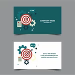 Business card template design layout