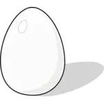 Vectorillustratie van een kip-ei