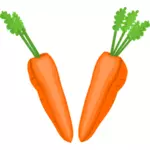 Porkkanan puolikkaat