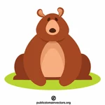 Медведь мультфильм графика