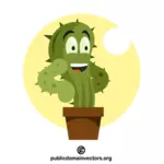 Kaktus med ansikte