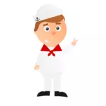 Cartoon sailor
